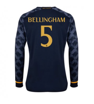 Real Madrid Jude Bellingham #5 Koszulka Wyjazdowych 2023-24 Długi Rękaw